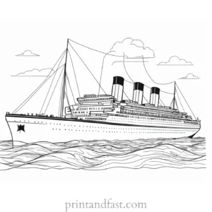 titanic coloring page with quotes