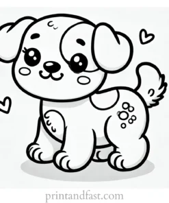 toddler puppy coloring page