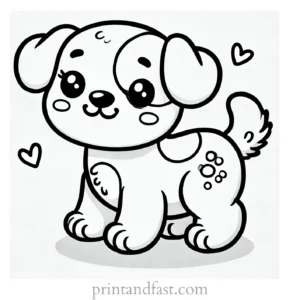 toddler puppy coloring page