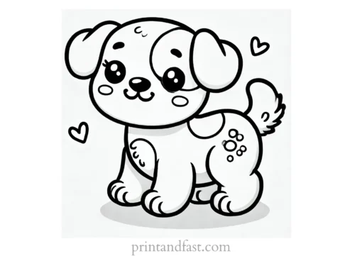 toddler puppy coloring page