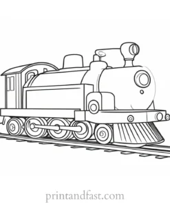 train coloring page for preschoolers