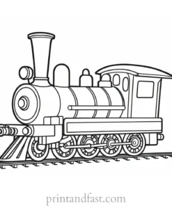 train coloring page for toddlers