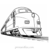 train coloring page online