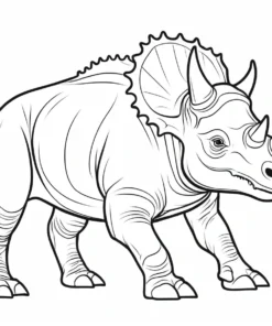 triceratops coloring page free