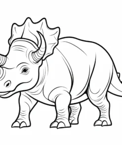 triceratops coloring page online