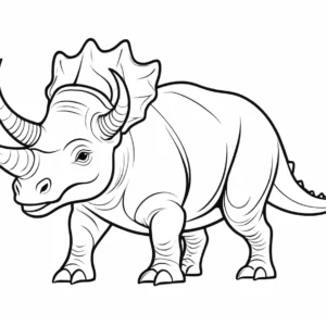 triceratops coloring page online