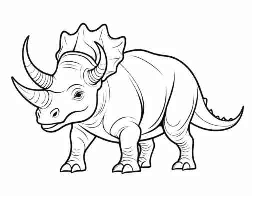 triceratops coloring page online