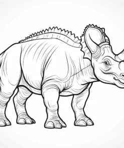 triceratops coloring page to print