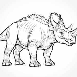 triceratops coloring page to print