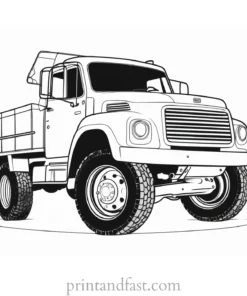 truck coloring page download