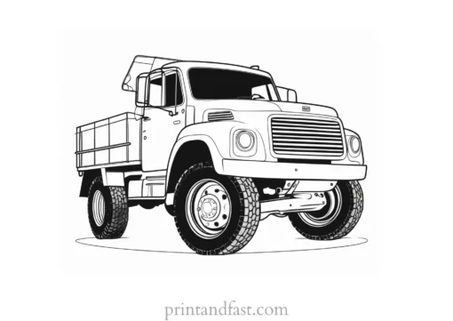 truck coloring page download