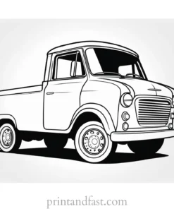 truck coloring page easy