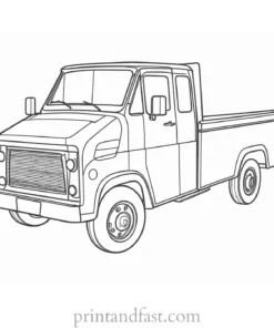 truck coloring page fun