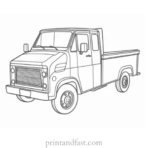 truck coloring page fun