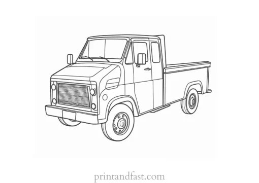 truck coloring page fun