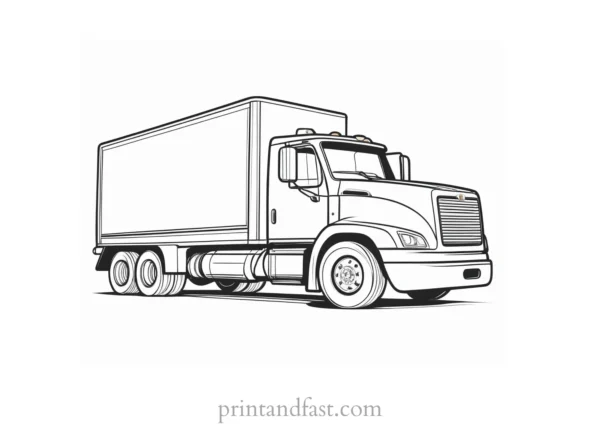 truck coloring page online