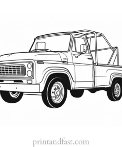 truck coloring page preschool