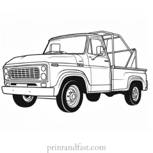 truck coloring page preschool