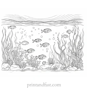 underwater ocean coloring page