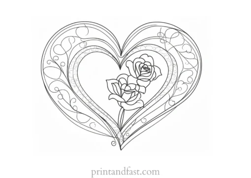 valentines day coloring page for adults