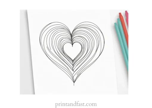 valentines day coloring page fun