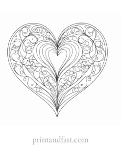 valentines day coloring page online