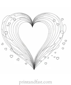 valentines day coloring page unique