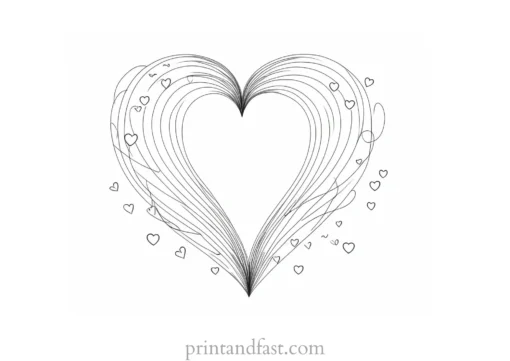 valentines day coloring page unique