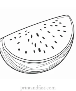 watermelon coloring page fun