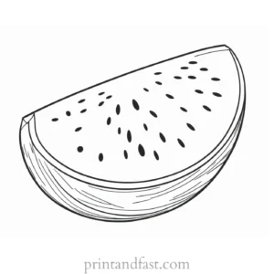 watermelon coloring page fun