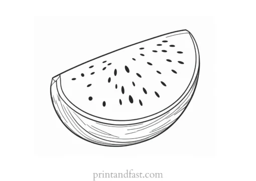 watermelon coloring page fun