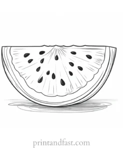 watermelon coloring page online