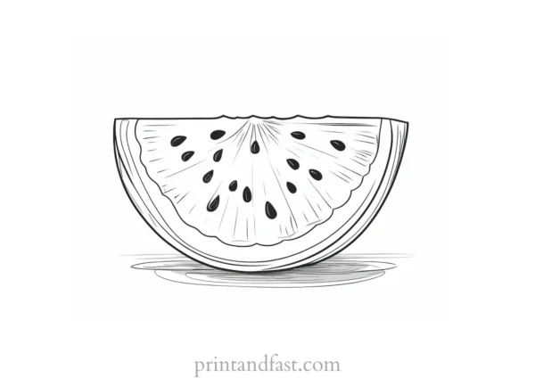 watermelon coloring page online