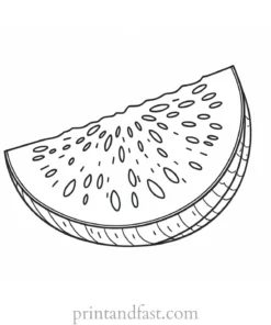 watermelon coloring page printable