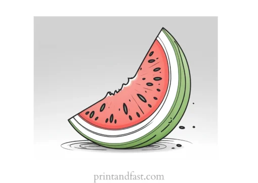 watermelon coloring page seeds