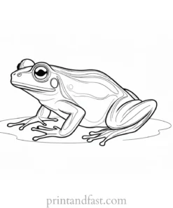 whimsical frog coloring page