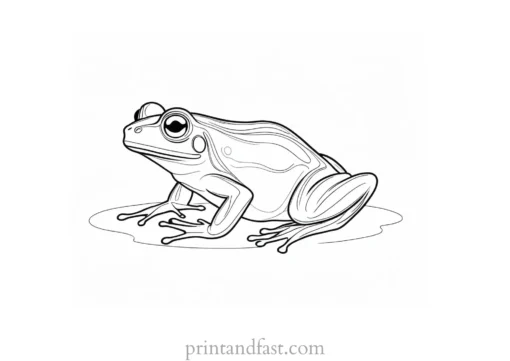 whimsical frog coloring page