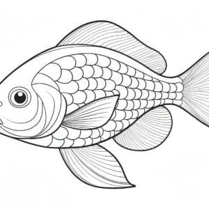 zen fish coloring page