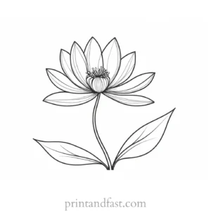 zen flower coloring page