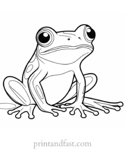 zen frog coloring page