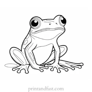 zen frog coloring page