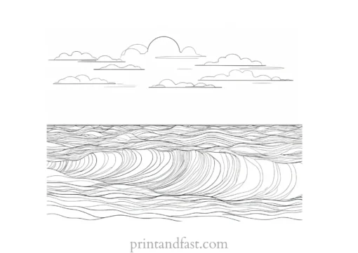 zen ocean coloring page