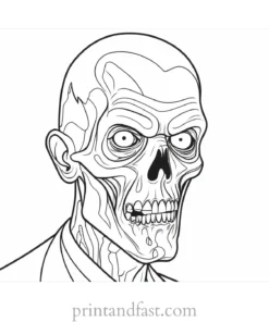 zombie coloring page online