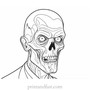 zombie coloring page online