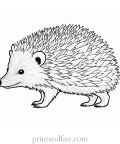 abstract hedgehog coloring page