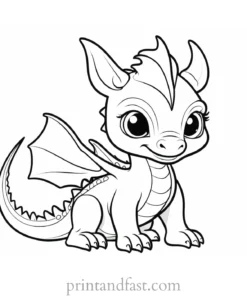 baby dragon coloring page dragon