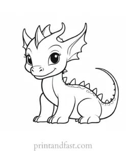 baby dragon coloring page legend