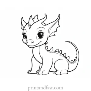 baby dragon coloring page legend