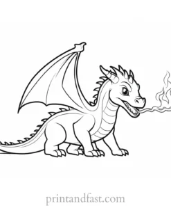 baby dragon coloring page magical