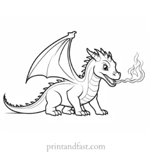 baby dragon coloring page magical